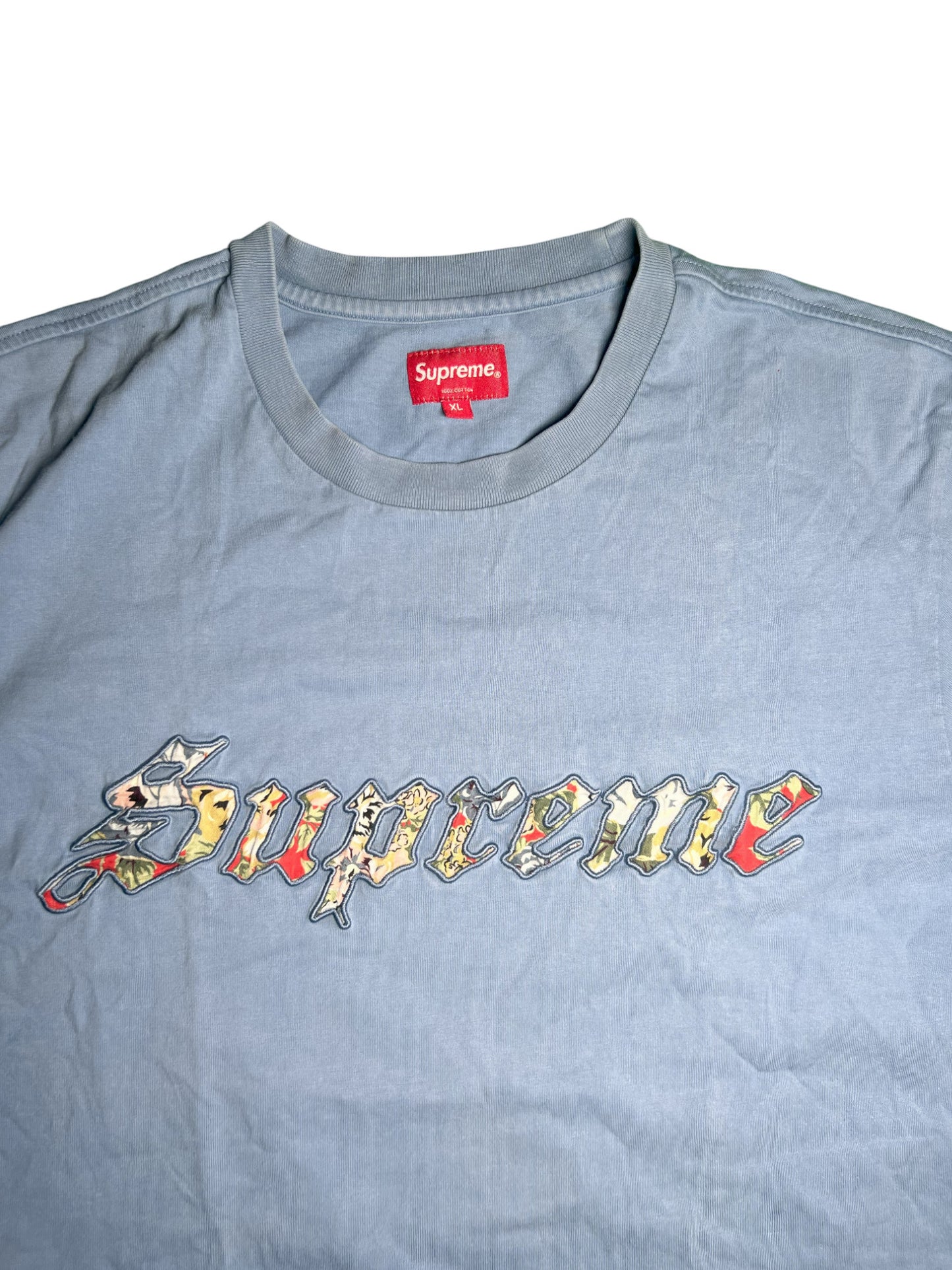 Supreme Multi-Color Gothic Logo Tee